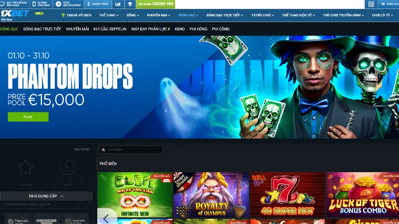 Kho game đình đám có tại sân chơi 1xbit